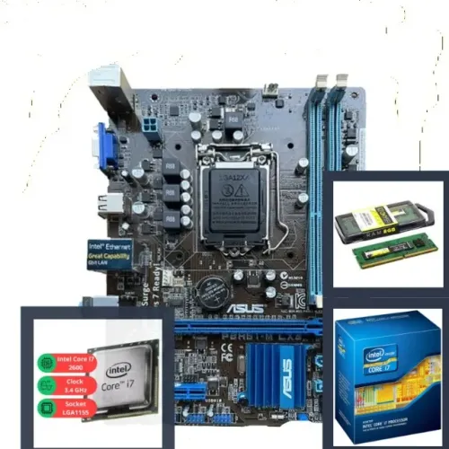 KIT GAMER PLACA MÃE ASUS, PROCESSADOR INTEL CORE I7 E 8GB MEMÓRIA RAM