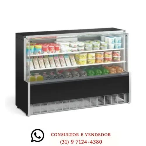 Balcão Refrigerado 1,75M 2 Placas Gelopar Novo