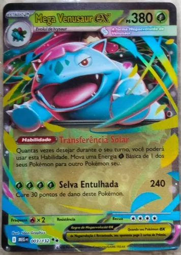 Carta pokemon Mega venumsaur EX