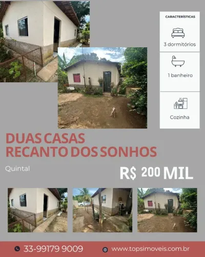 Duas casas no Recanto dos Sonhos