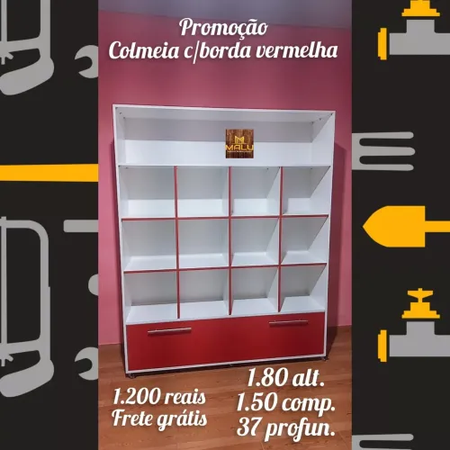 Colmeia com borda vermelha