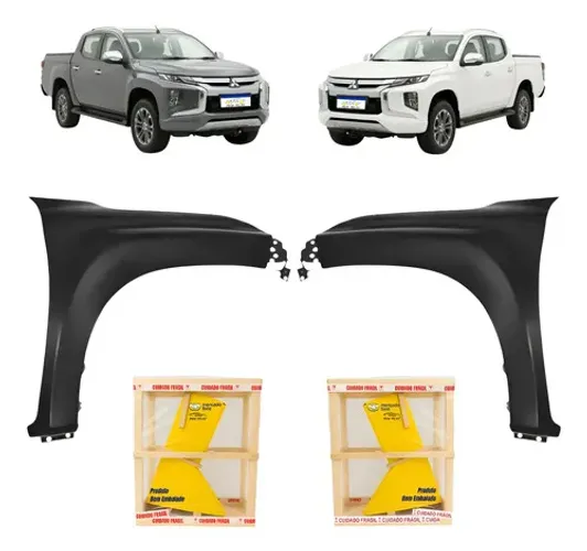 Par Paralama Mitsubishi L200 Triton 2021 2022 2023 2024 2025