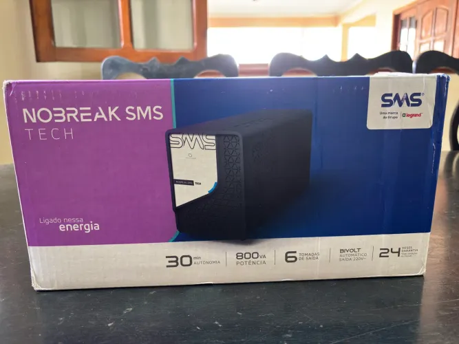 Nobreak SMS Tech 800VA (Novo, lacrado)