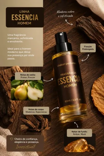 Perfume Body splash Masculino - Essencia Homen