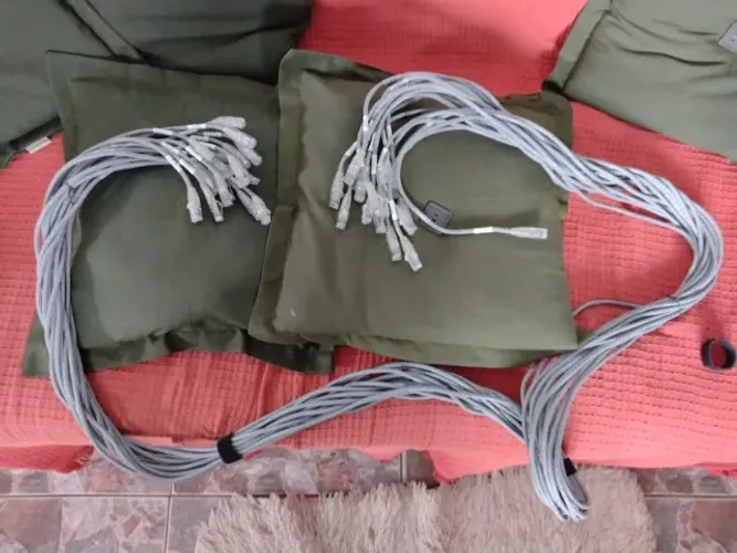 Combo Infraestrutura TI: 27 Cabos Rede RJ45 + 4 Calhas Rack 19