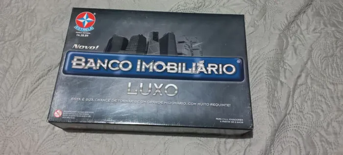 Jogo de Tabuleiro Banco Imobiliário Edição Luxo