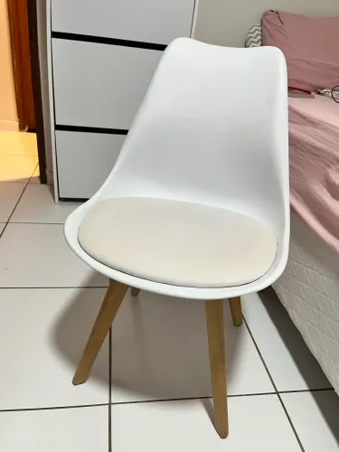 Cadeira Eames Wood Leda Design - Branca