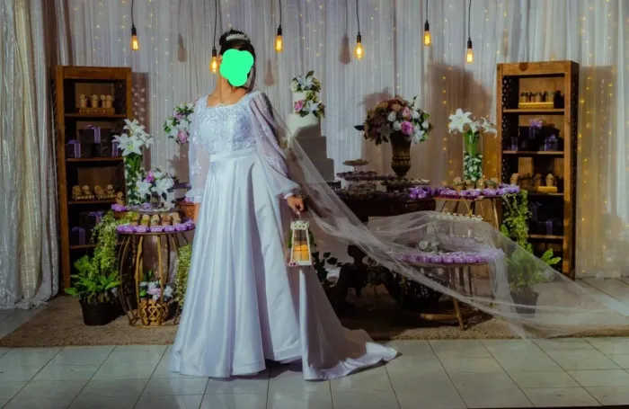 Vestido de noiva veste até G