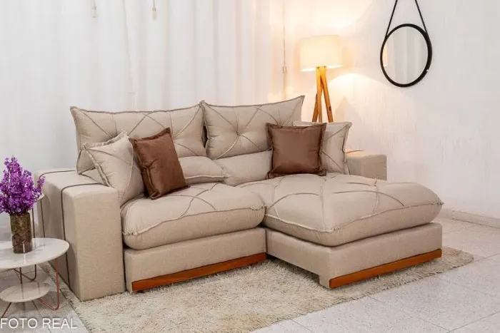 Sala sofa retratil e reclinável de 250 cm