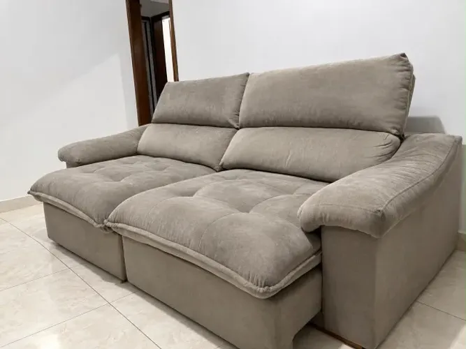SOFÁ-CAMA 3/4 LUGARESCRETRÁTIL E RECLINÁVEL - CONFORTÁVEL E ESPAÇOSO