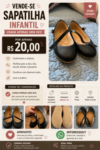 Sapatilha Infantil 