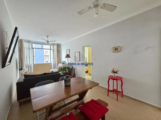 Apartamento alugar ou vender 1 quarto frente mar Pompeia Santos