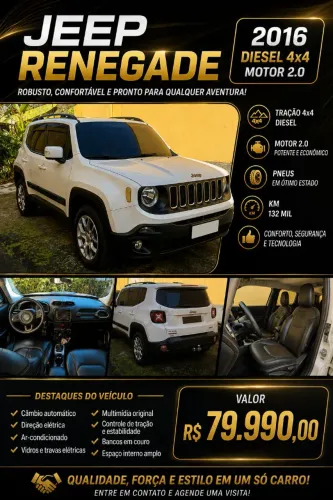 Jeep Renegade Longitude 2.0 4X4 TB Diesel AUT 2016