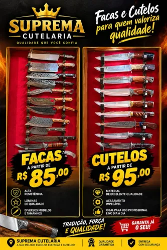 Facas e cutelo e canivetes