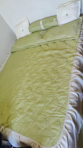 Cama box Queen Castor Gold