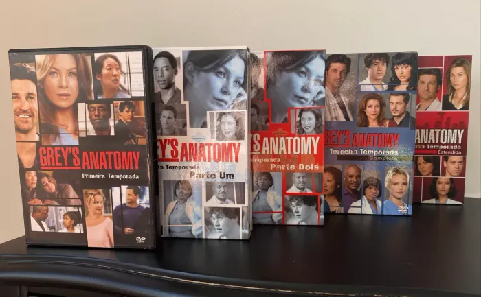 Box Grey?s Anatomy 1a até 4a temporada, completo.
