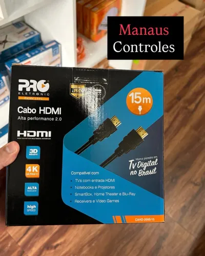 Cabo Hdmi 4K de 15 Metros ProEletronic