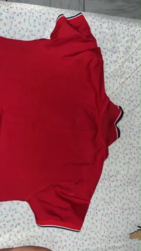 Camisa Polo Masculina MR7 Vermelha - Tamanho M