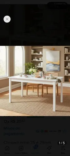 Mesa branca nova