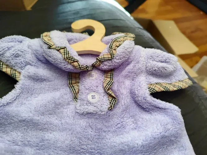 Toalha de mão Vestidinho lilás