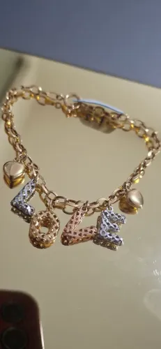 Pulseira love ouro 18k
