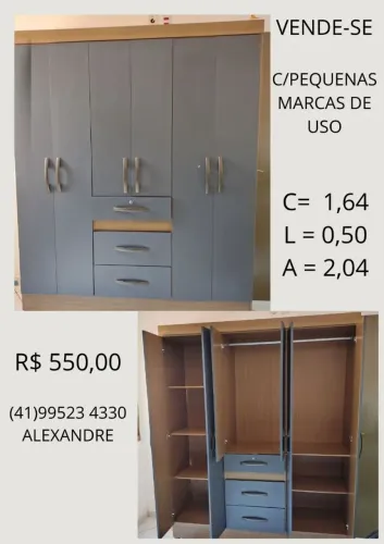 Guarda Roupas C=1,64 x L=0,64 x A2.04