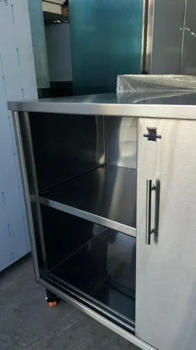 Armário Inox 2000mm Portas de Correr Comercial