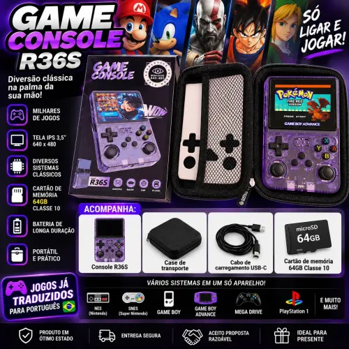 R36S 64GB - GAME CONSOLE RETRÔ