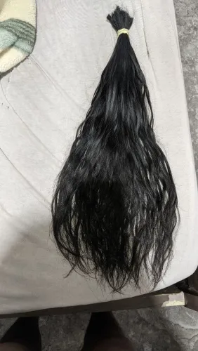 Cabelo humano usado uma vez só 