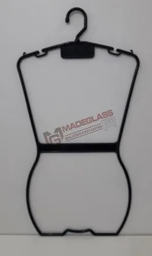 Cabide Silhueta Preto