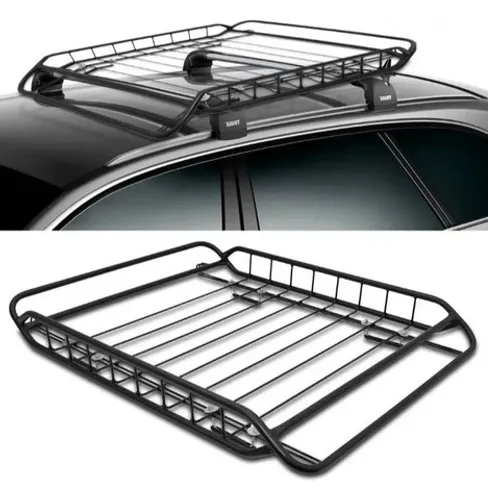 Bagageiro Maleiro Teto Gradeado Grande Universal Preto