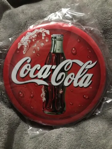 Promoção-Ítem Colecionável-Cofrinho/Quadro de metal Coca-Cola