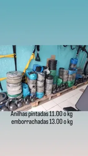 Anilhas pintadas ou emborrachado 