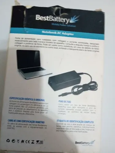 Carregador para notebook H P pino grosso