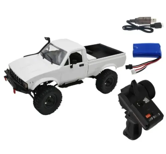 Carro de Controle Remoto Crawler Wpl C24-1 - 1/16 - 4x4 Com Bateria e Carregador
