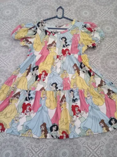 MENOR PREÇO!! Vestido Princesas Disney Original 6 anos
