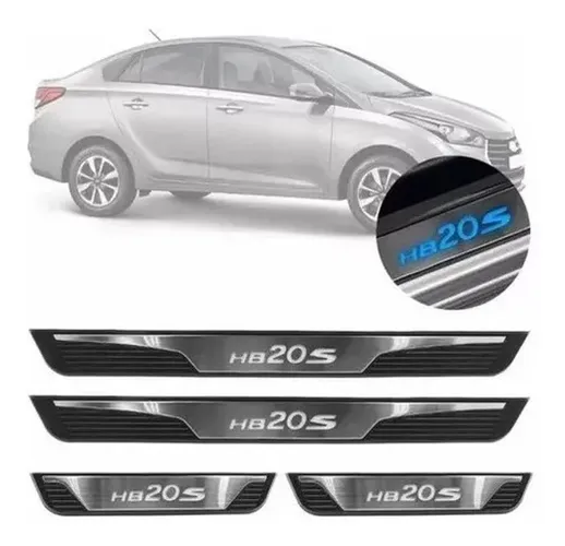 Jogo Soleira Com Led De Porta Hb20s Sedan