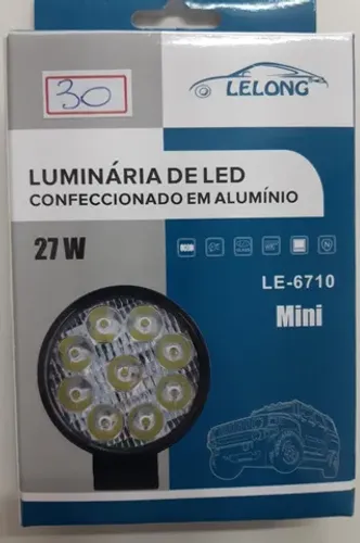 Farol de Milha Led Mini 9 Leds