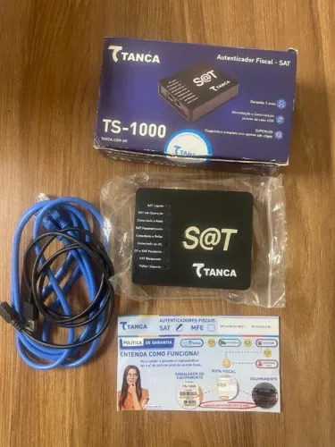 Autenticador SAT Fiscal Tanca TS 1000 novo modelo + cabos