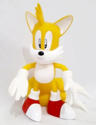 Boneco Tails Raposa Amarela 24cm - Turma do Sonic - Novo - Loja Coimbra Computadores