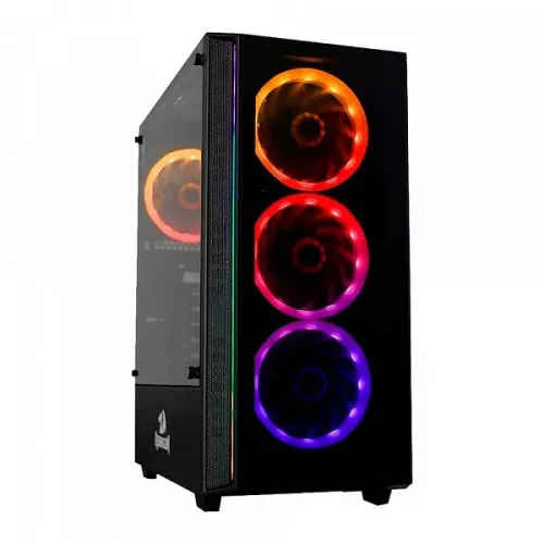 Gabinete Gamer Redragon Grapple Black Com Led Rgb Frontal *Sem Fan Led* - WZetta