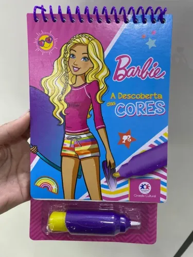 Aquabook Barbie - A descoberta das cores - Colorindo com Água - Loja Coimbra Computadores