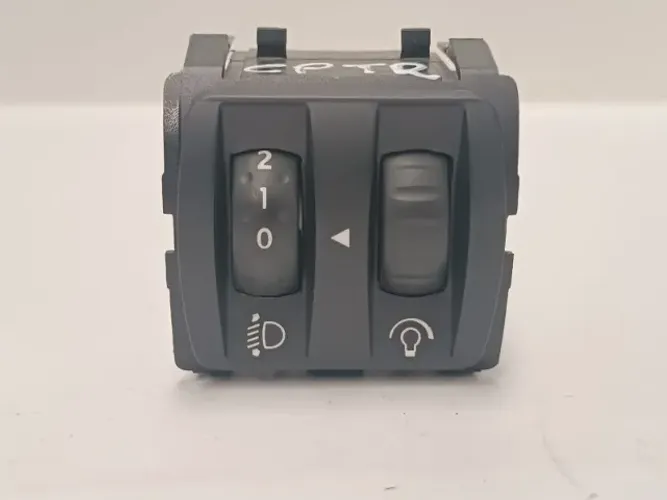 Botão Regulagem Farol | Controle Luz Painel Renault Captur | 5 Fios (Original/Usado)