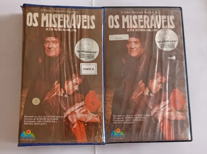 VHS Duplo Dublado Os Miseráveis (1982)