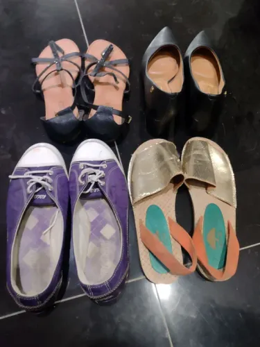 Lote de Sandálias e Sapatos Variados - Aproveite!