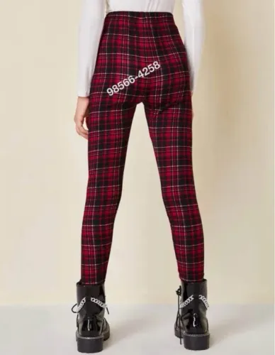 Calça Legging Infantil Xadrez