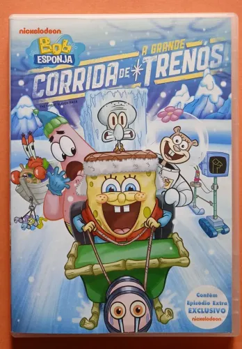 DVD Bob Esponja - A Grande Corrida de Trenós