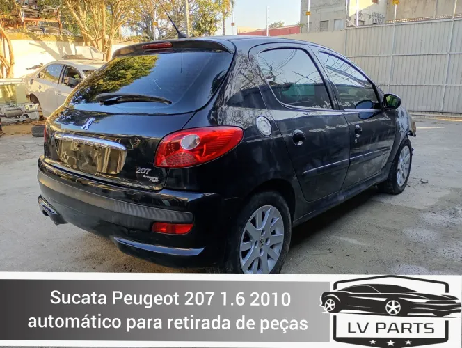 Sucata Peugeot 207 1.6 2010 Automático para retirada de peças 