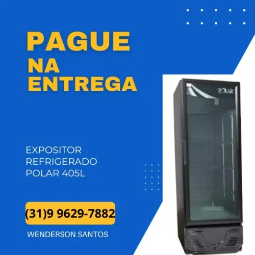 Expositor Refrigerado Visa Cooler Polar 405L All Black VISA 405 220v Novo