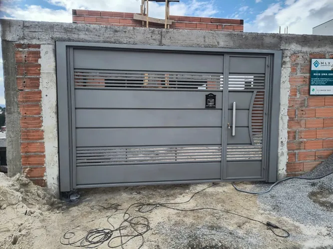 Portão basculante_Novo automático 